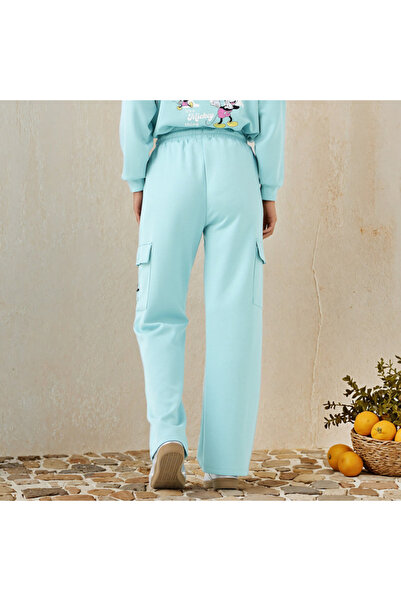 SP Characters Mickey Mouse Embroidered Cargo Joggers with Drawstring Closure