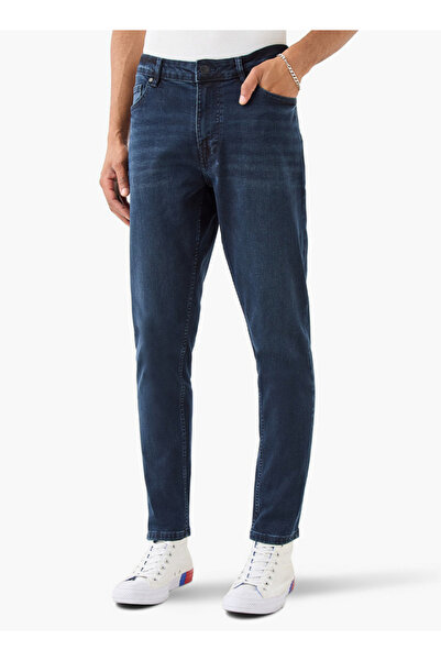 Lee Cooper Skinny Fit Jeans with Button Closure and Pockets