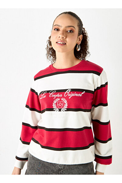 Lee Cooper Striped Sweatshirt With Long Sleeves