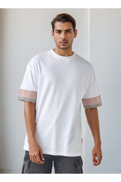 Lee Cooper تي شيرت مطرز بشعار مع رقبة دائرية