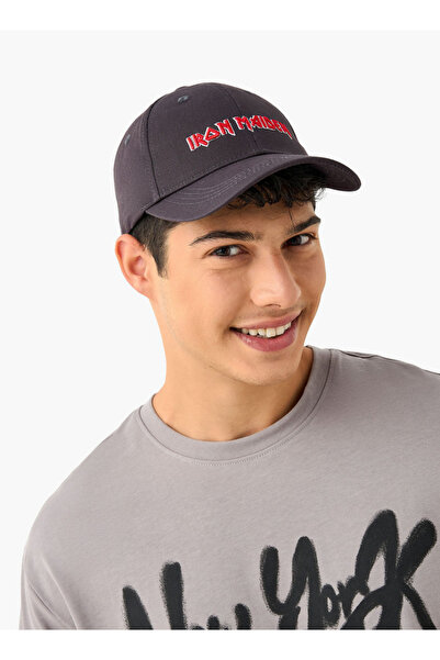 SP Characters قبعة مطرزة من Iron Maiden مع حزام إغلاق بإبزيم