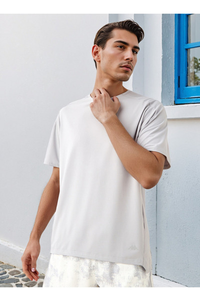 Kappa تي شيرت عالي الأداء بأكمام راجلان