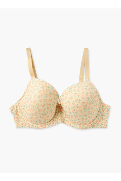 FAV حمالة صدر نصفية مطبوعة بسلك مع إغلاق بخطاف وعين