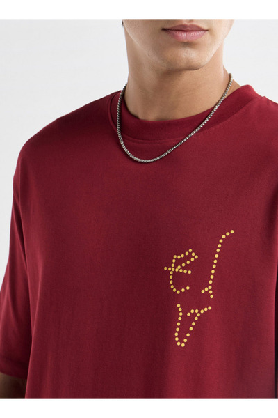 FAV Printed T-shirt with Crew Neck and Short Sleeves