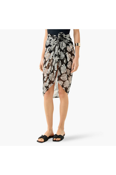 FAV سارونج بطبعة أوراق الشجر