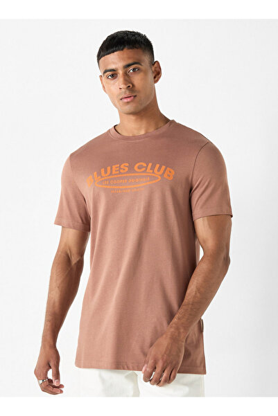 Lee Cooper تي شيرت بطبعة شعار وأكمام قصيرة