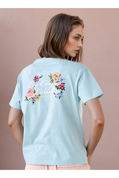 Lee Cooper Graphic Print T-shirt with Crew Neck