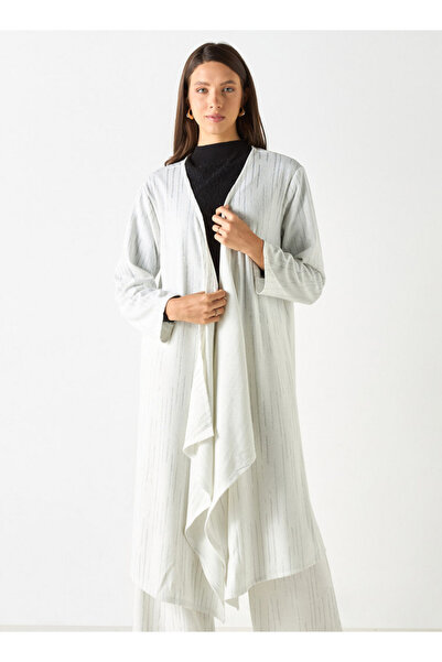 Iconic Textured Longline Shrug with Long Sleeves