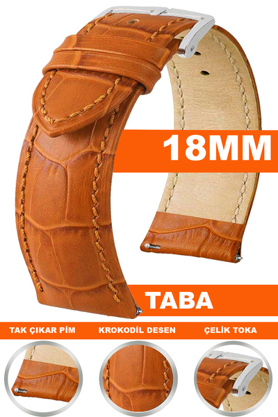 Trendburada 18mm Fossil-welder-wesse-casio-armani-omega-seiko-tissot Saat Der...