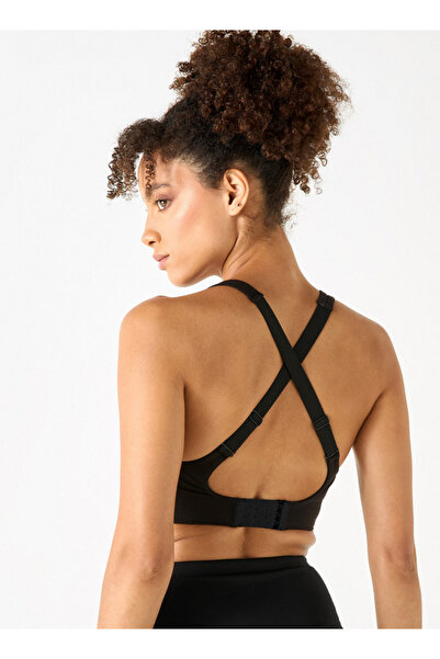 Kappa Panelled Sports Bra With Crossback Strap