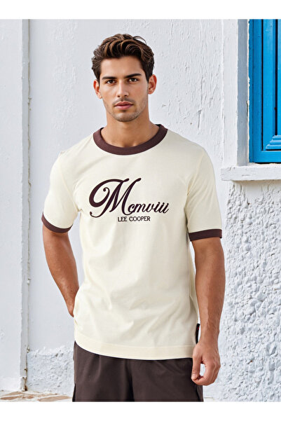 Lee Cooper تي شيرت مطبوع برقبة دائرية