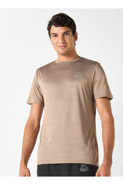 Kappa Logo Print T-shirt with Crew Neck and Short Sleeves