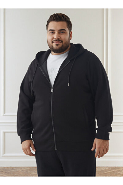 FAV هودي رجالي بمقاسات كبيرة وقصة عادية