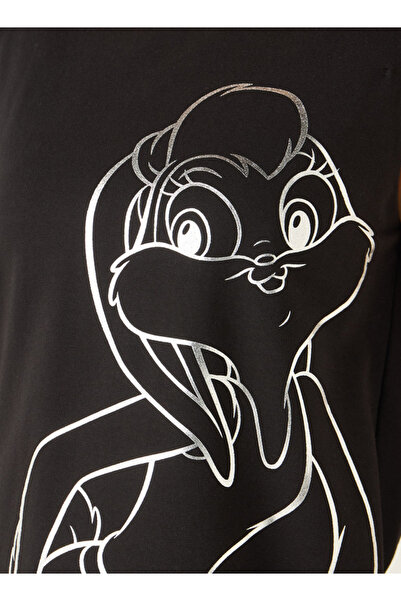 SP Characters Lola Bunny Print Sleeveless T-shirt with Crew Neck