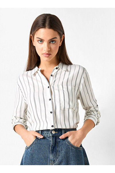 Lee Cooper قميص مخطط مريح بأكمام طويلة