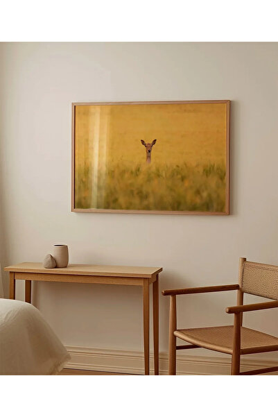 VOGLOO Deer in the Golden Field Poster