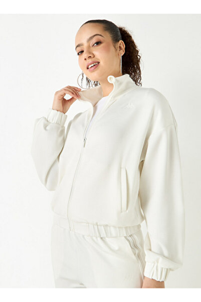 Kappa سويت شيرت بتفاصيل الشعار بأكمام طويلة وجيوب