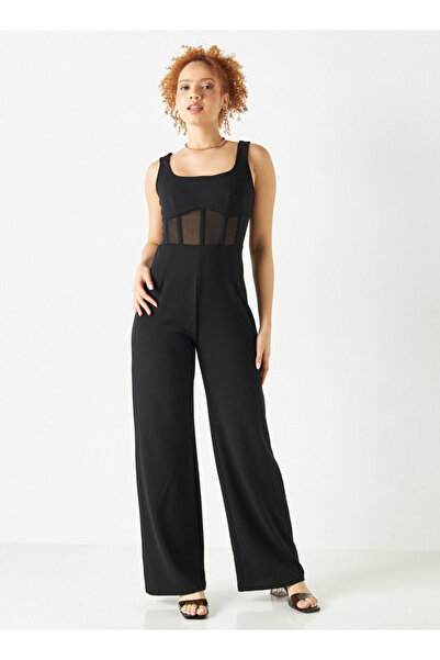 FAV Sleeveless Jumpsuit with Panel Detail