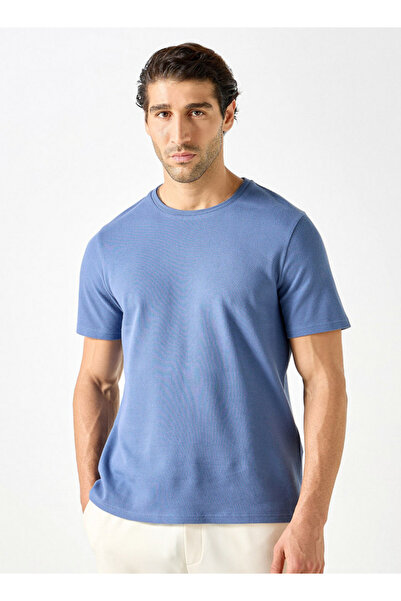 Iconic Textured Knit T-shirt With Short Sleeves