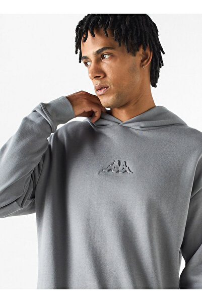 Kappa Logo Detail Hoodie with Long Sleeves