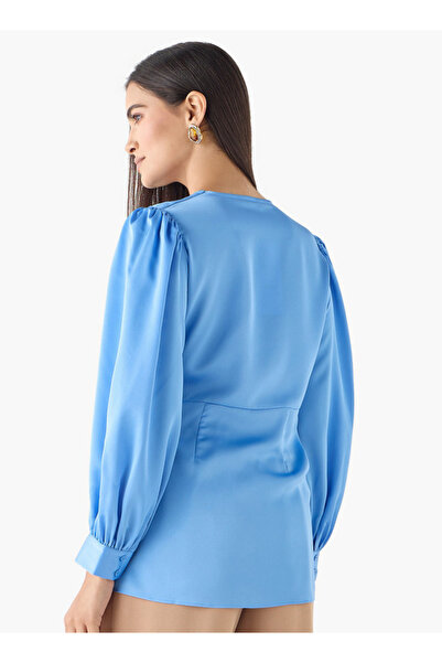 Iconic Plain Wrap Top with Tie-Up Belt