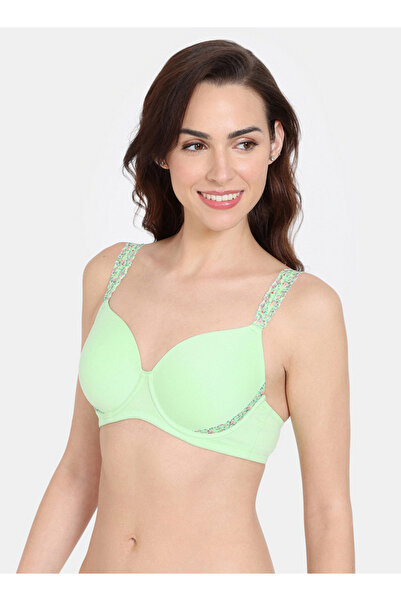 Zivame Lace Detail Bra with Hook and Eye Closure
