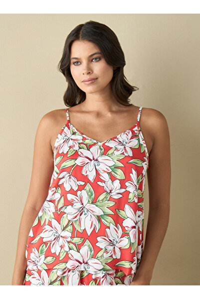 FAV All-Over Floral Print Sleeveless Top and Shorts Set