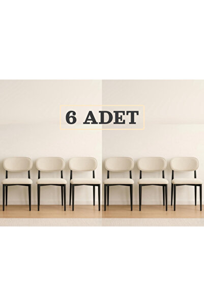 JoyMassa POLO SANDALYE SİYAH AYAKLI (6 ADET)