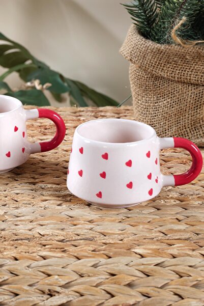 Znp Home Hearts| 2 Pieces Ceramic Mug Cup Mug Ceramic Double Turkish Coffee Cup