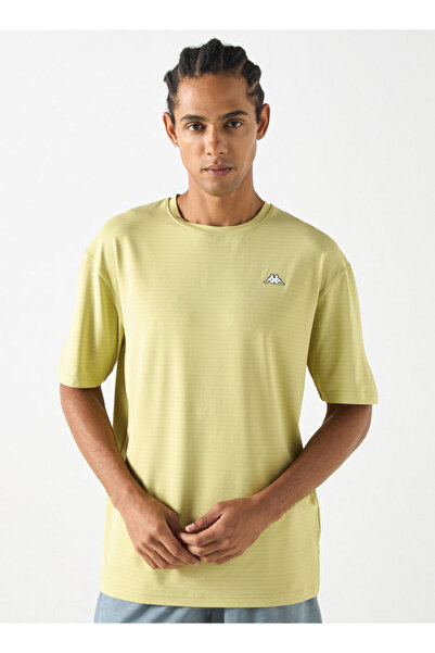 Kappa Textured T-shirt with Short Sleeves and Crew Neck
