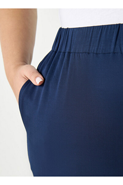 Ulla Popken Plus Size Ulla Popken Culottes with Elasticated Waistband and Pockets