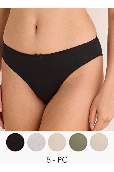 FAV مجموعة من 5 قطع بيكيني قصيرة مزينة بالدانتيل