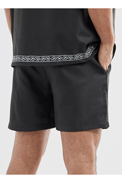 FAV Floral Printed Flexi Waist Shorts with Pockets and Drawstring Closure