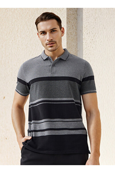 FAV تيشيرت بولو مخطط من Welt Pique