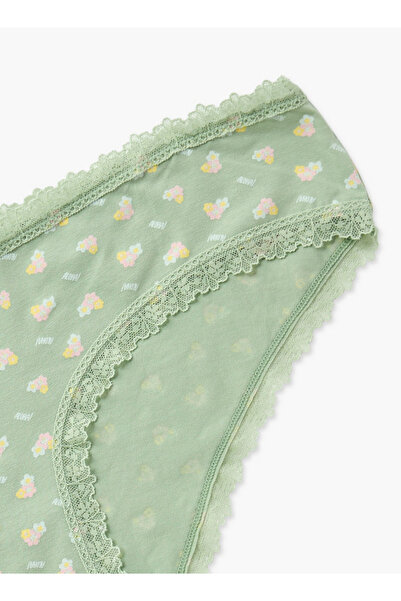 FAV All-Over Floral Print Bikini Briefs with Elasticated Waistband