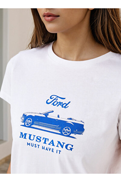 SP Characters تي شيرت مطبوع عليه فورد موستانج