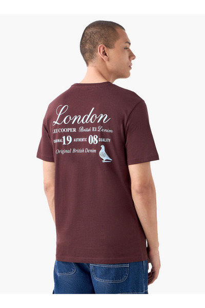 Lee Cooper تي شيرت بطبعة طباعية ورقبة دائرية