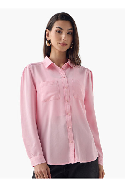 FAV Denim Shirt with Collar and Long Sleeves