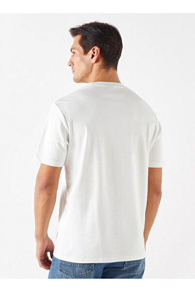 Emperor Logo Detail Crew Neck T-shirt with Short Sleeves