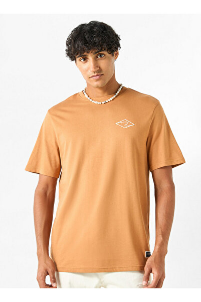 Lee Cooper Lee Cooper Logo Print Crew Neck T-shirt with Short Sleeves