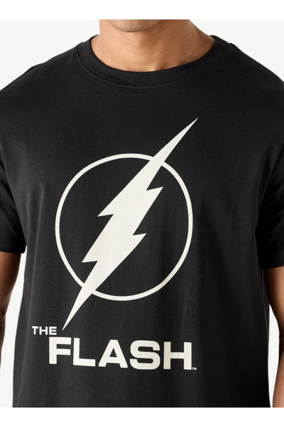 SP Characters تي شيرت بطبعة فلاش وأكمام قصيرة