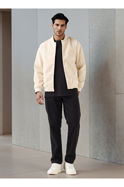 Iconic Men Regular Fit Mandarin Collar Bomber Jacket