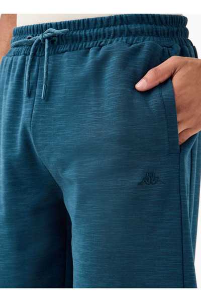 Kappa Logo Embroidered Shorts with Drawstring Closure and Pockets