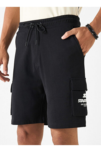 Starter Printed Shorts With Drawstring Closure And Pockets