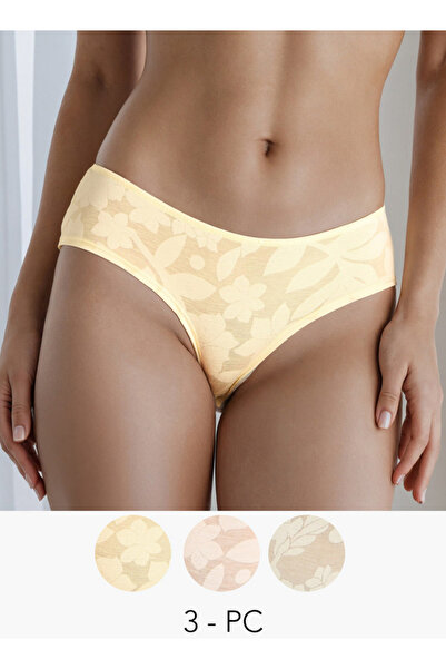 FAV Set of 3 - Floral Textured Briefs