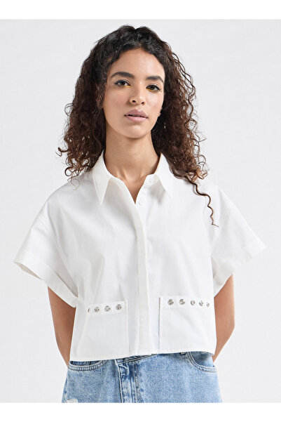 FAV Drop Shoulder Sleeves Shirt With Pockets And Concealed Button Placket
