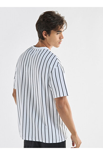 FAV Starter Striped T-shirt with Crew Neck and Short Sleeves