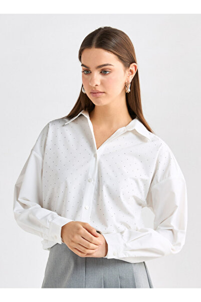 FAV قميص بوبلين مزخرف