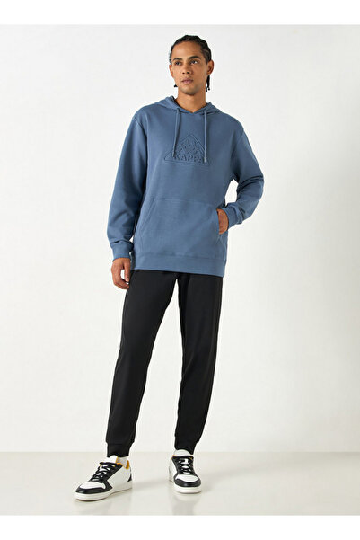 Kappa Embossed Sweatshirt with Long Sleeves and Pocket