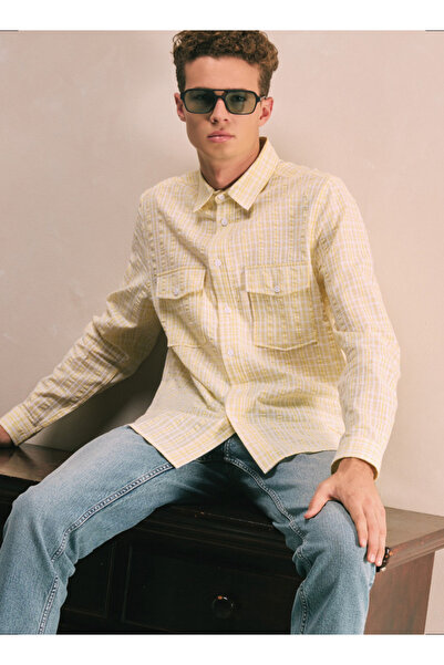 Lee Cooper قميص منقوش بجيوب أمامية